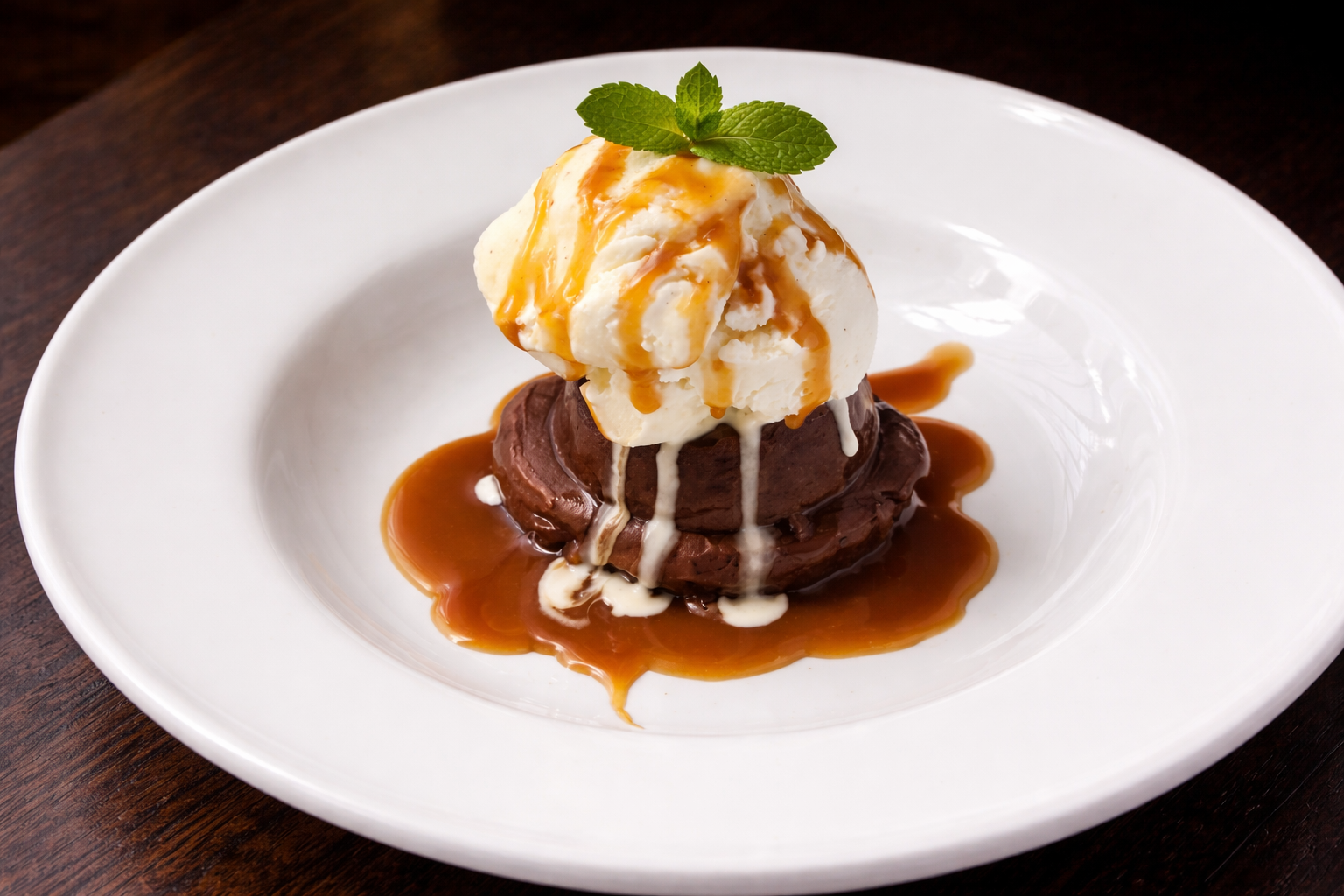 Sticky Date Pudding with Ice Cream at Ragtime Café
